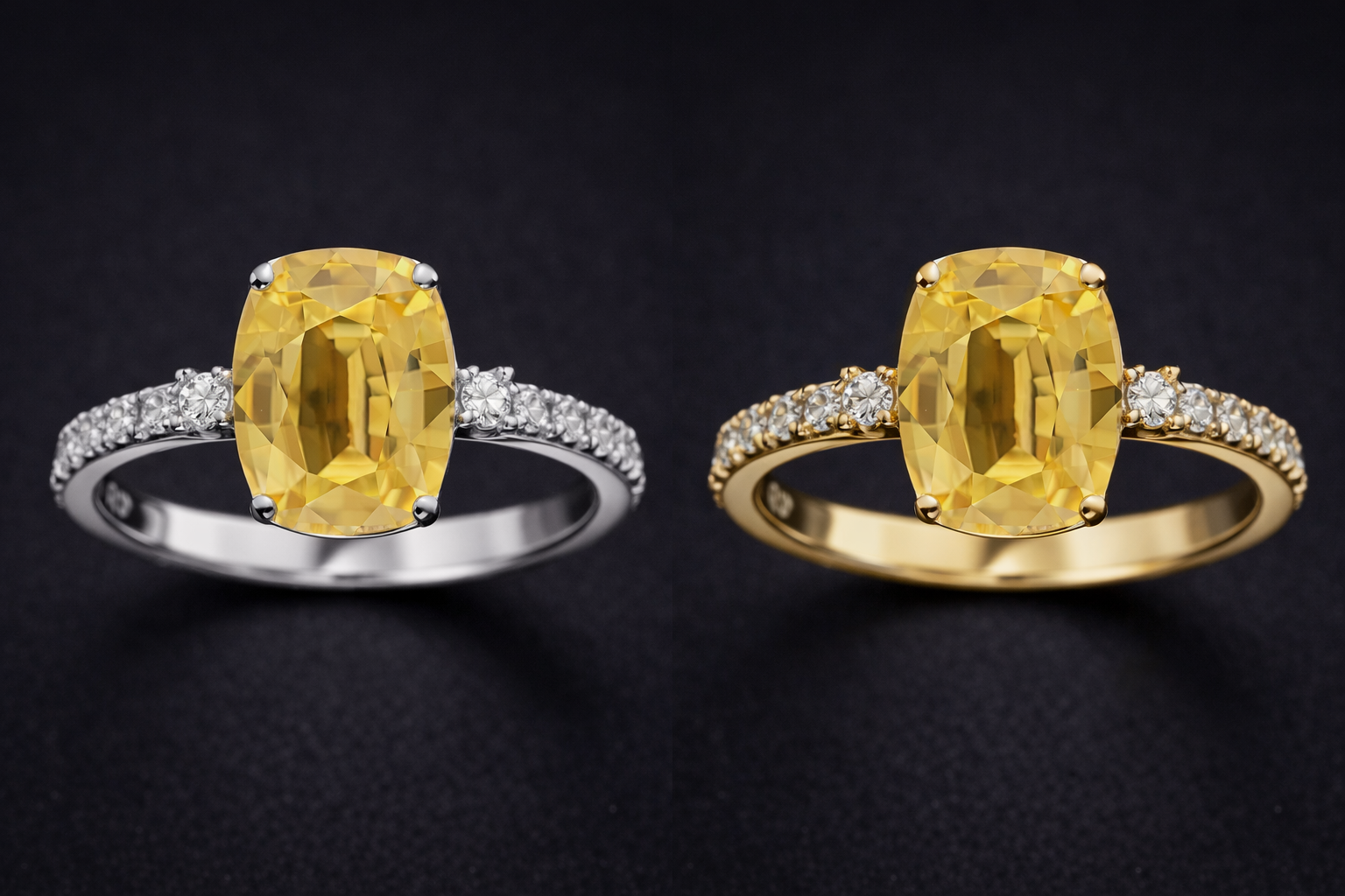 1.09ct Unheated Yellow Sapphire