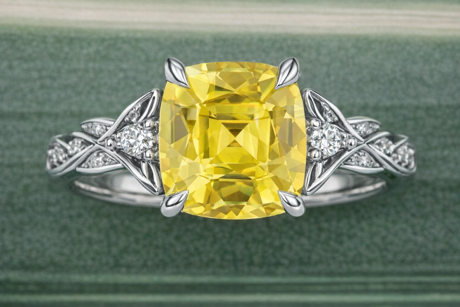 1.22ct Unheated Yellow Sapphire