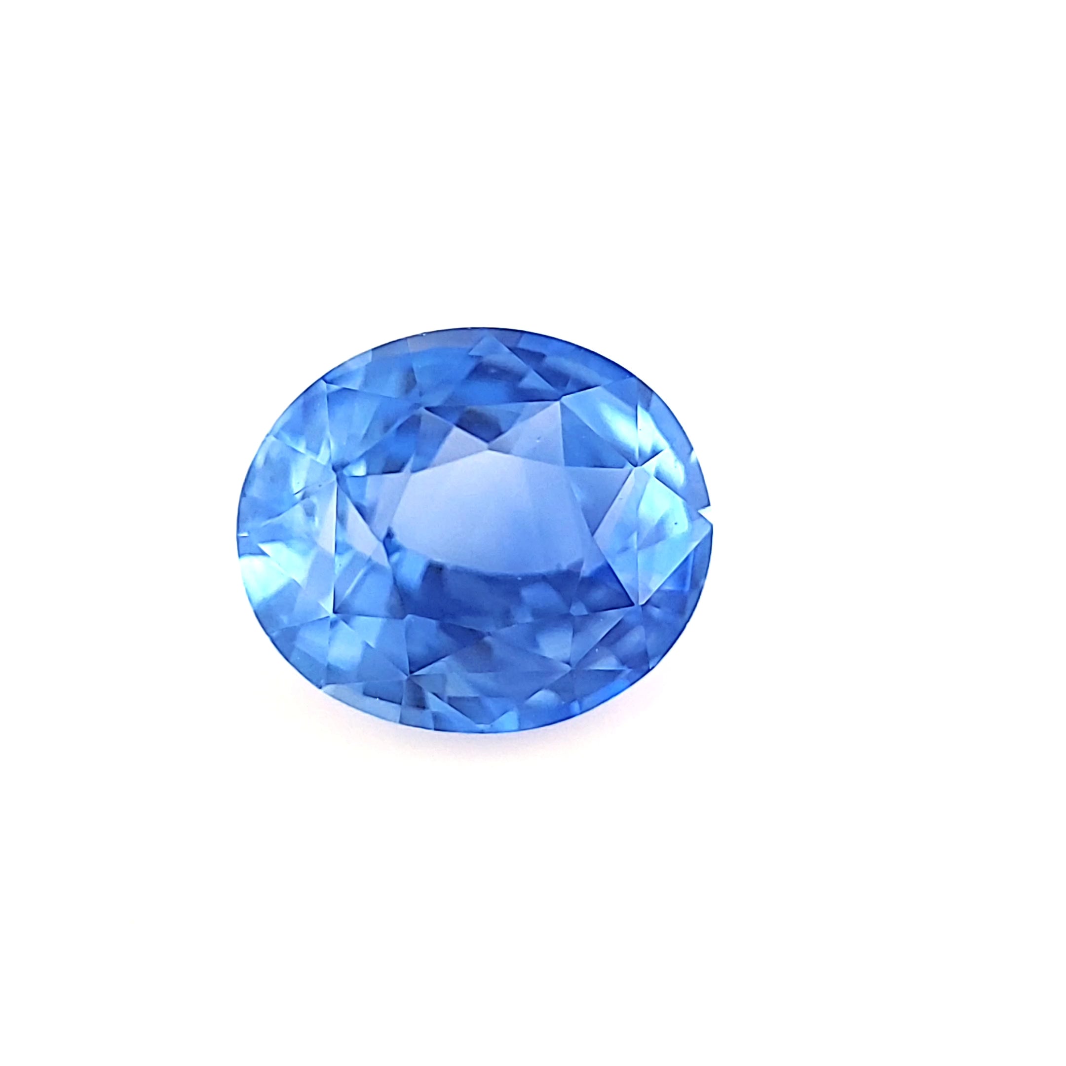 2.56ct Unheated Cornflower Blue Sapphire