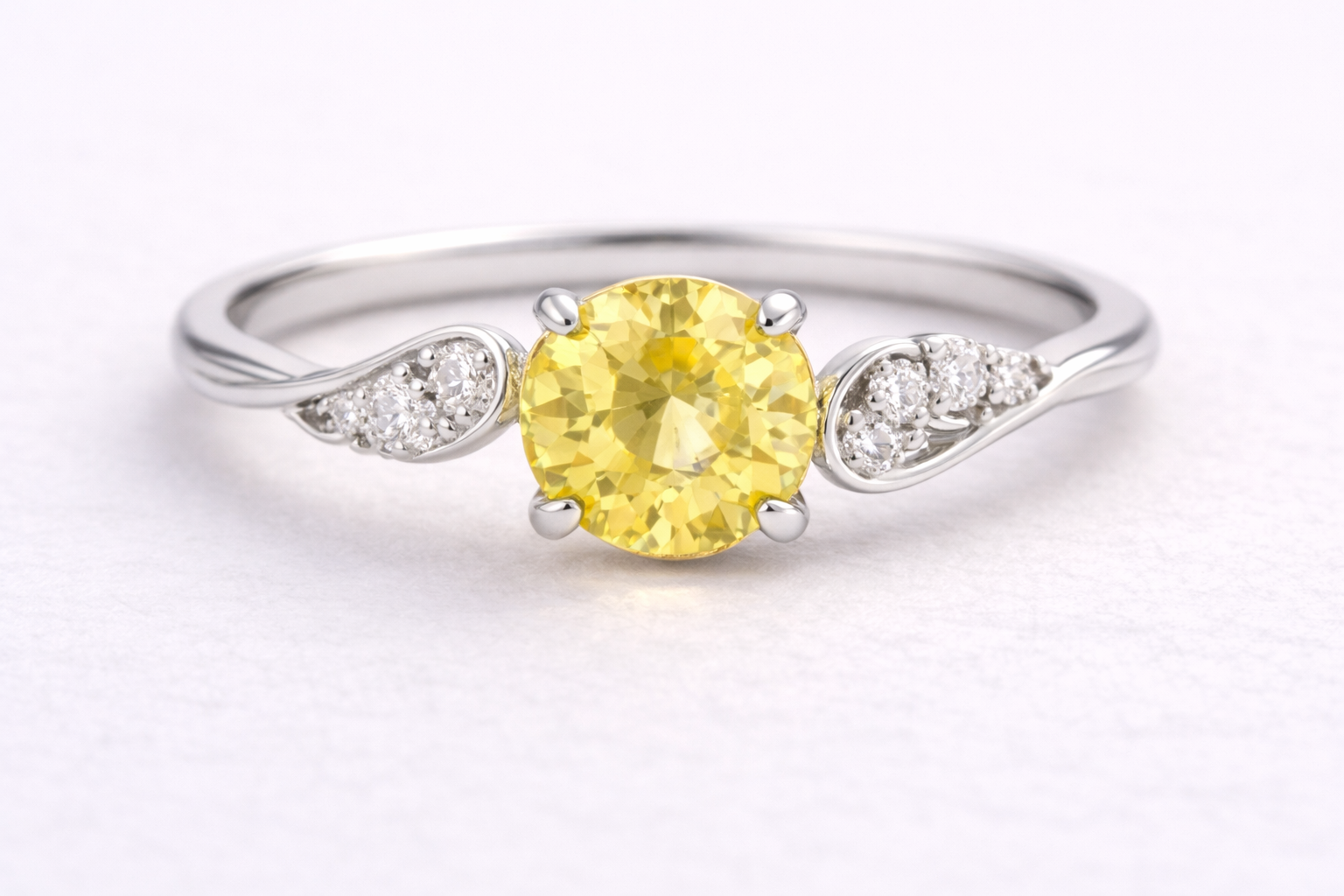 1.05ct Unheated Yellow Sapphire