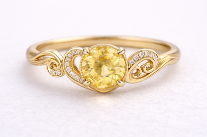 1.05ct Unheated Yellow Sapphire