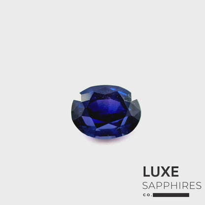 0.57ct Unheated Deep Royal Blue sapphire