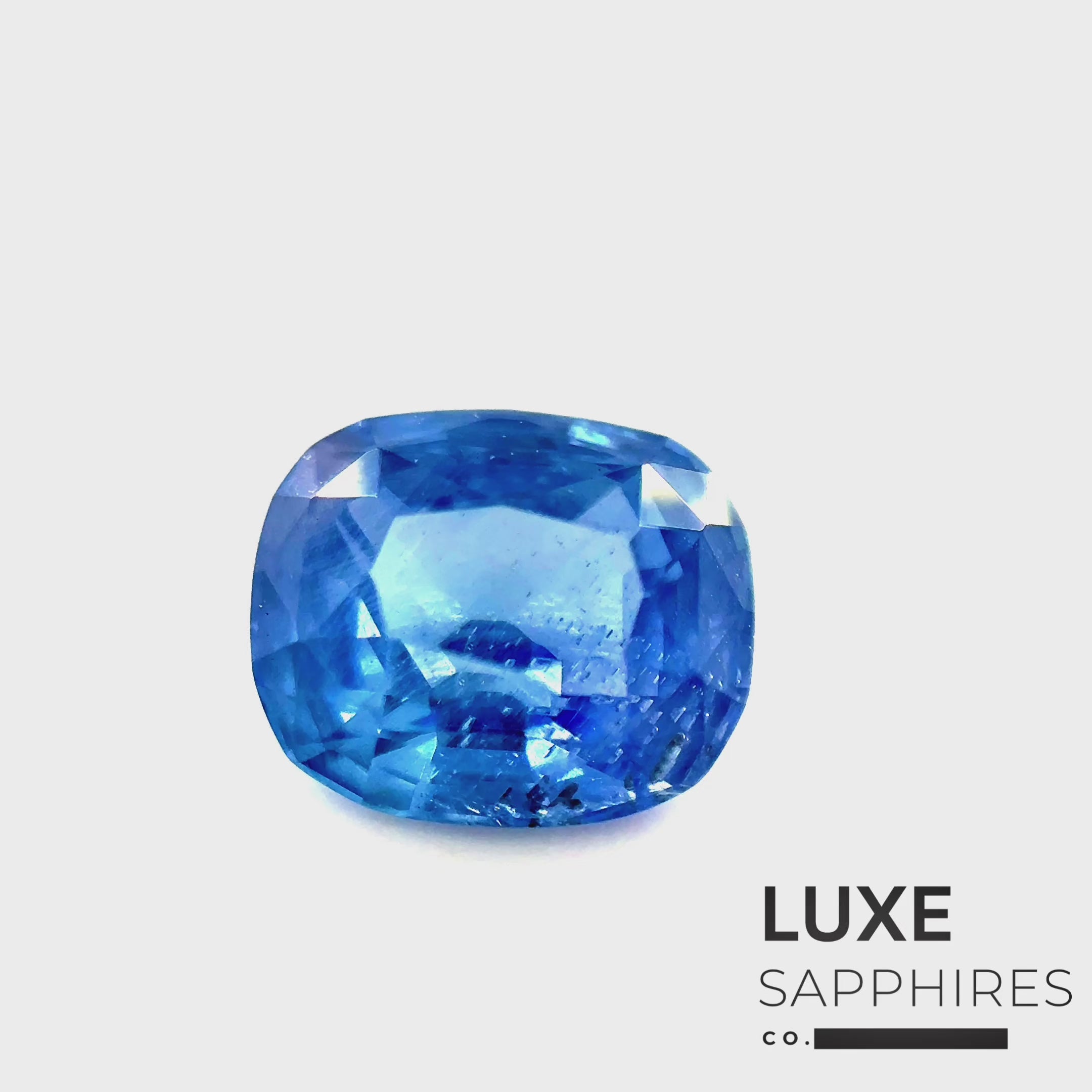 Load video: 1.35ct Unheated Blue Sapphire