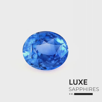 2.53ct Unheated Cornflower Blue Sapphire