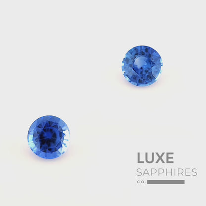 1.40ct Unheated Blue Sapphire Pair